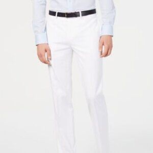 Calvin Klein Slim Fit Performance Wrinkle-resistant Pant - White